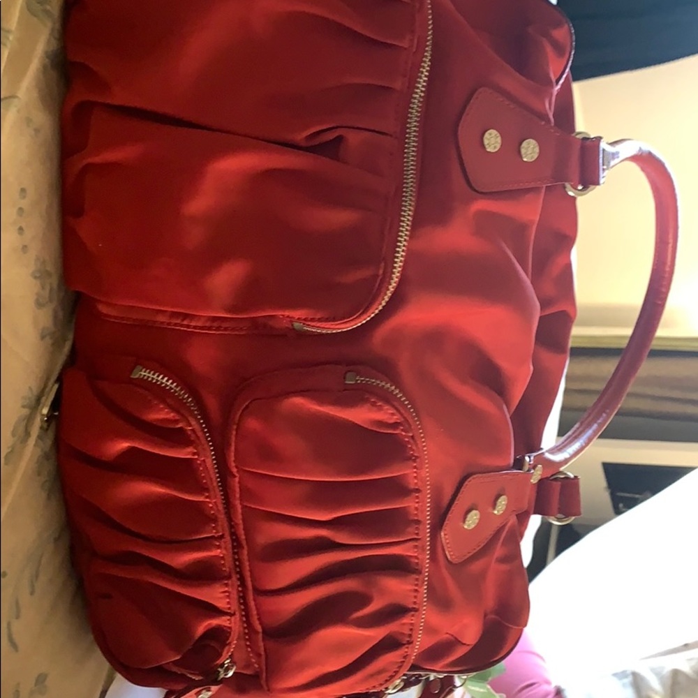 MZ Wallace Kate red diaper bag - MINT